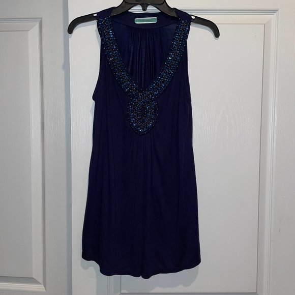 Pleione (Nordstrom Brand) Embellished Tank Top - Size S - Picture 6 of 6